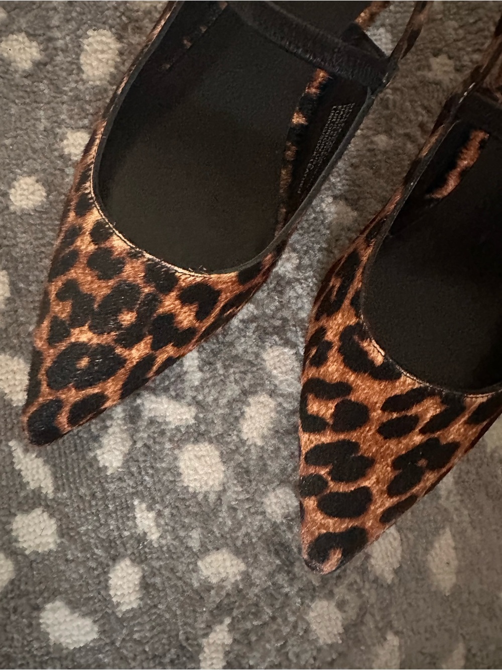 Jcrew robin slingback kitten heels in printed calf hair, 9 - Picture 5 of 6